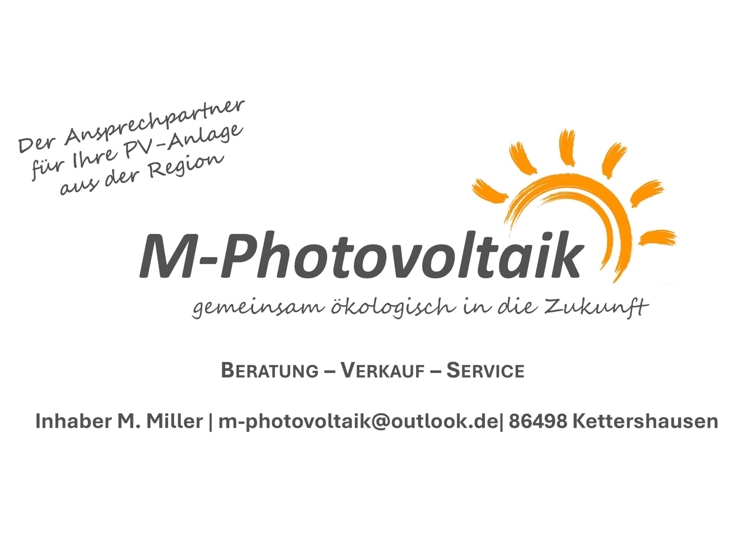 M-Photovoltaik Logo - Werbeanzeige